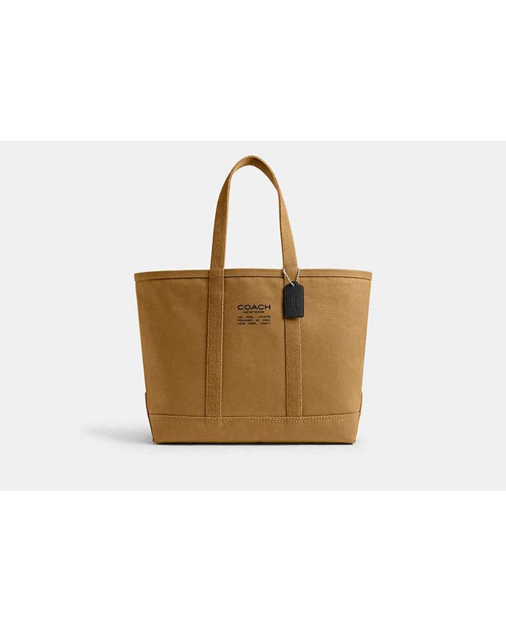 COACH Black Utility Tote Bag for men