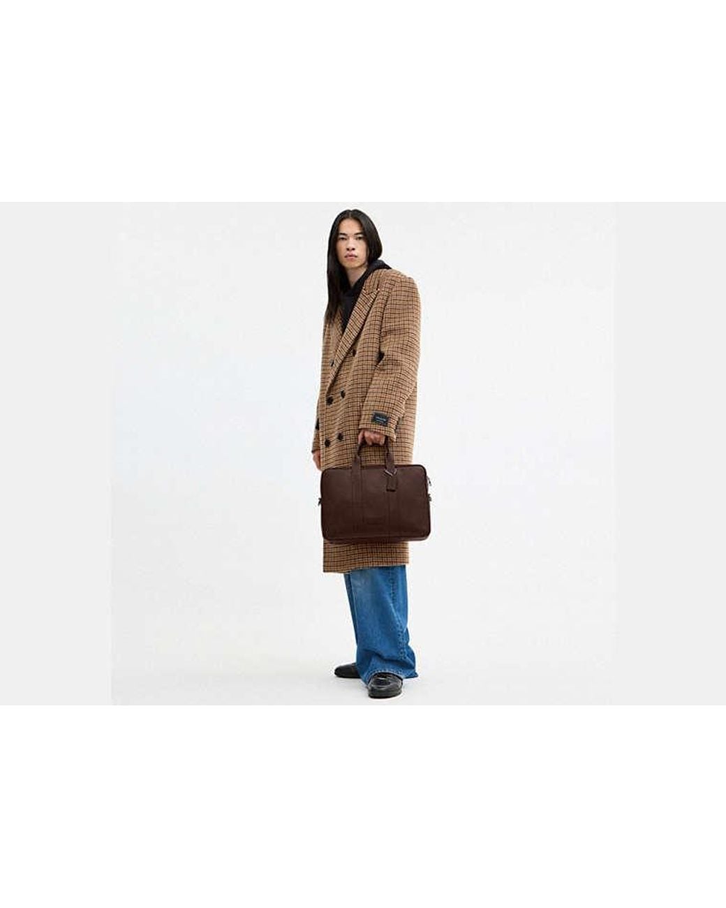 COACH Brown Austin Brief for men