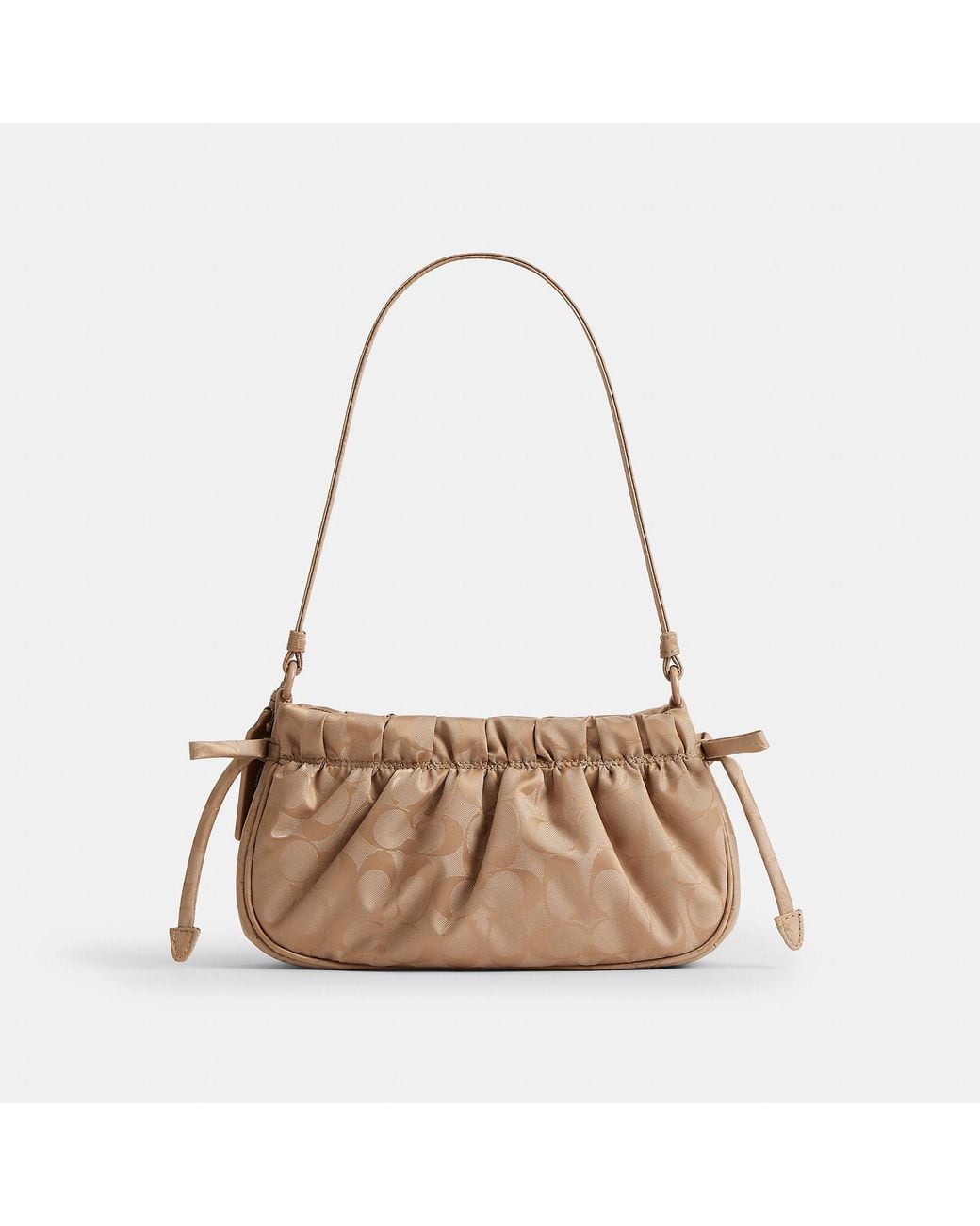 Coachtopia Natural Loop Ruched Small Shoulder Bag