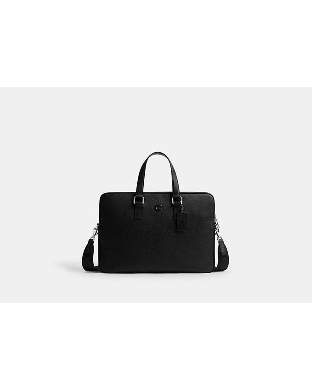 COACH Black Caden Brief Bag for men