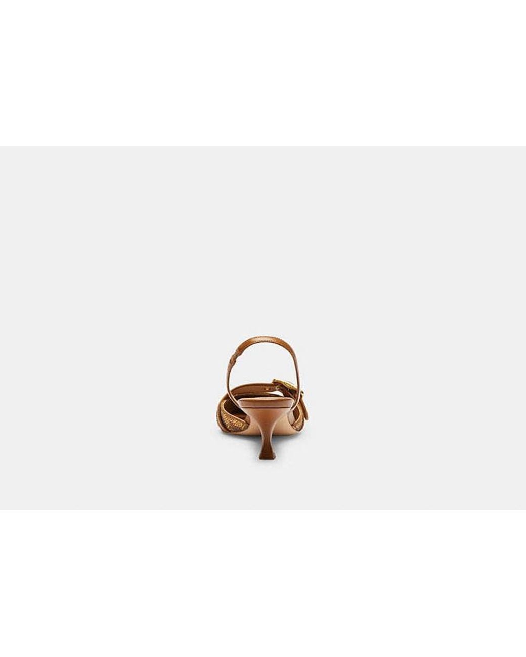 COACH Black Margot Slingback