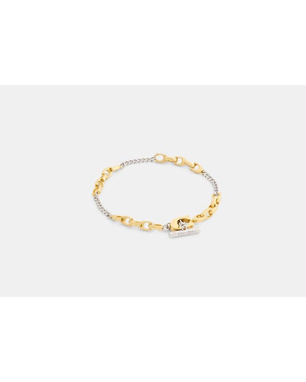 COACH Black Linked C Bracelet