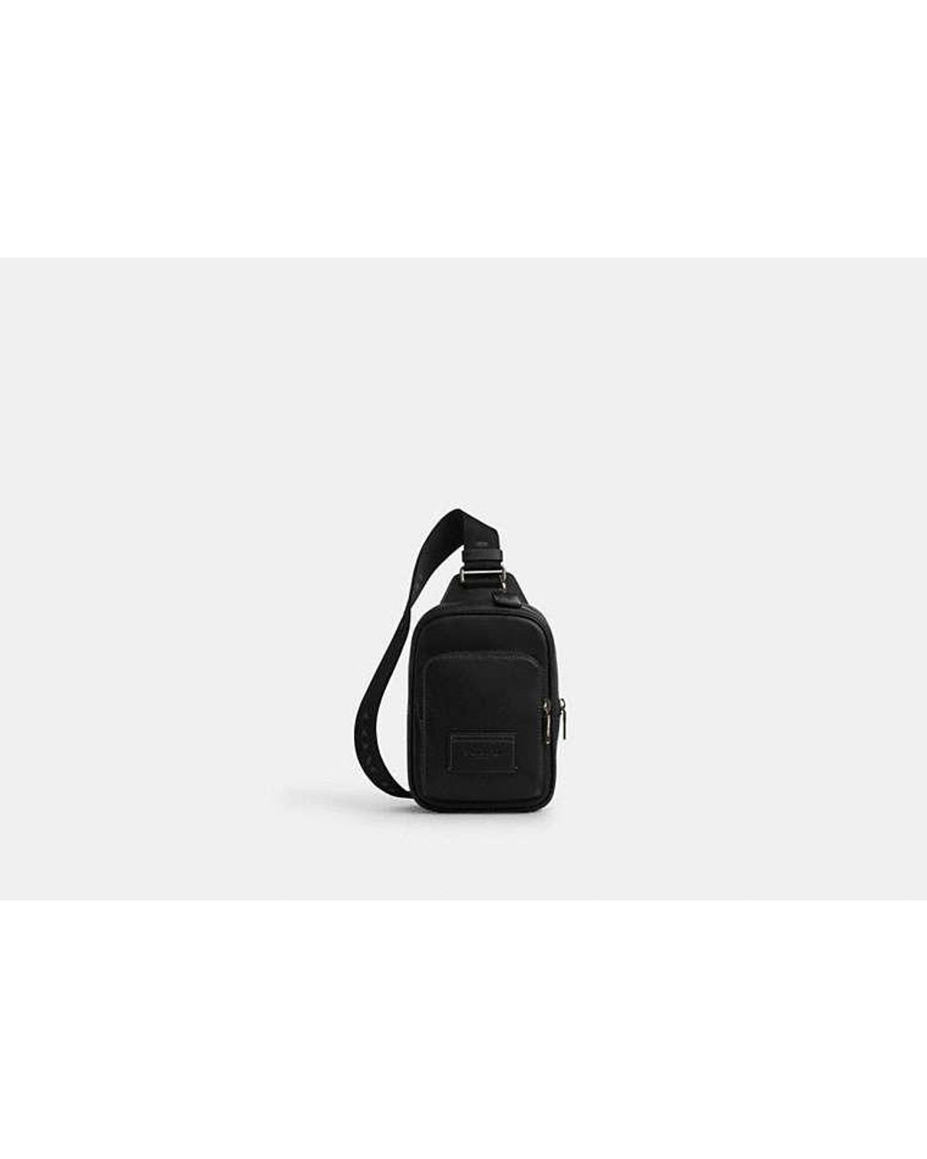 COACH Black Racer Sling Pack for men