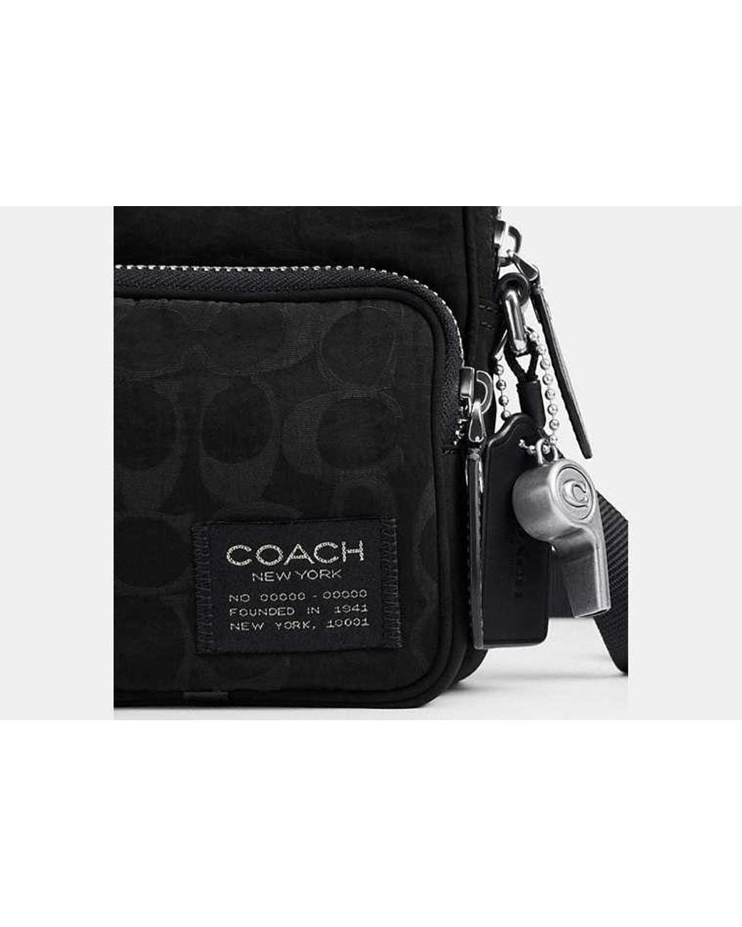 COACH Black Locke Crossbody Bag for men