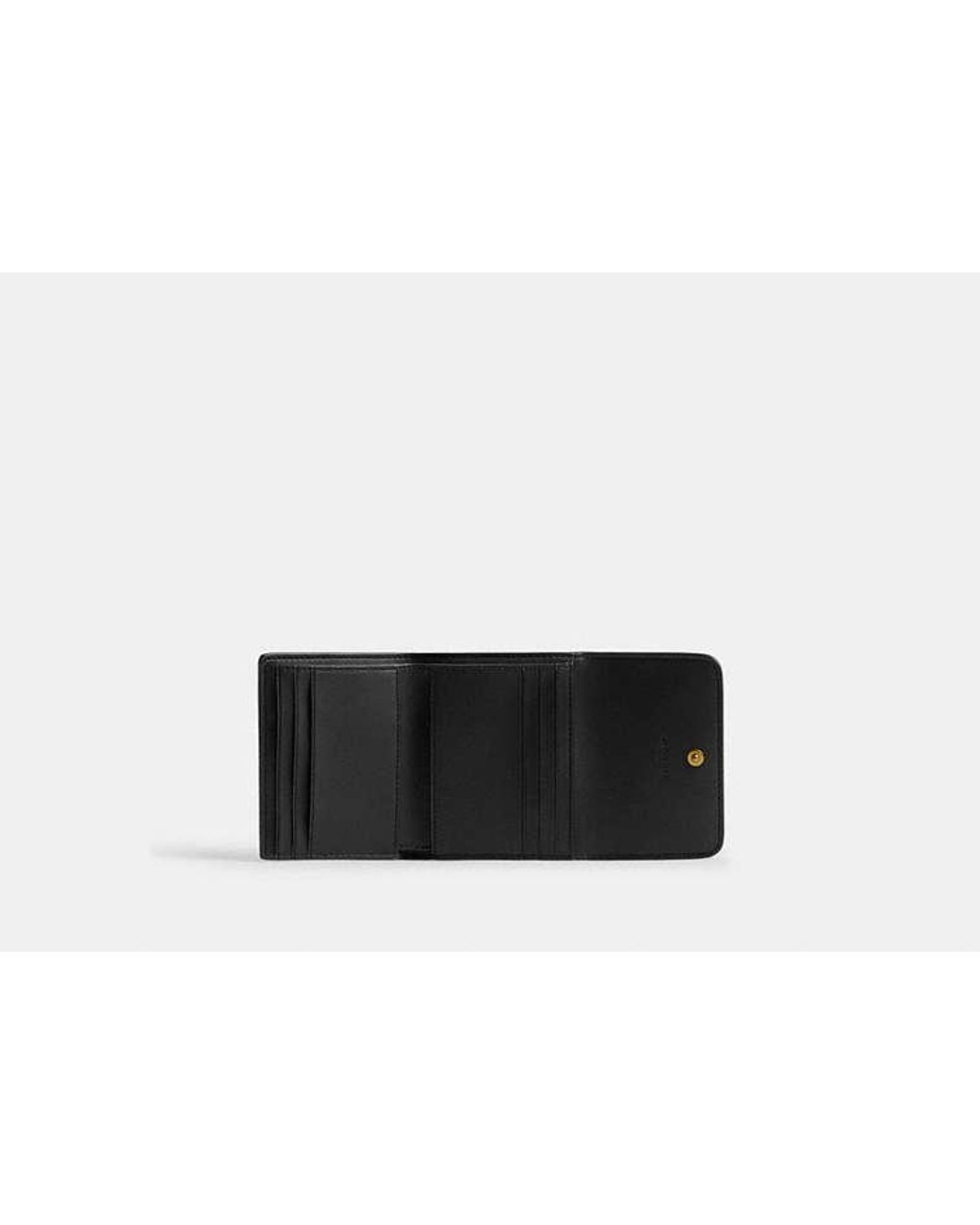 COACH Black Leather Wallet With Logo