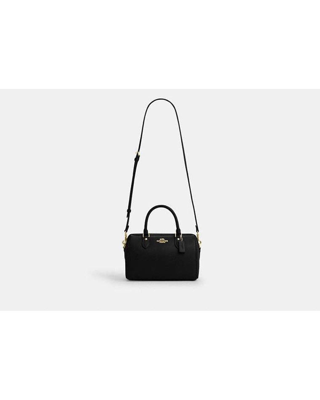 COACH Black Rowan Satchel Bag