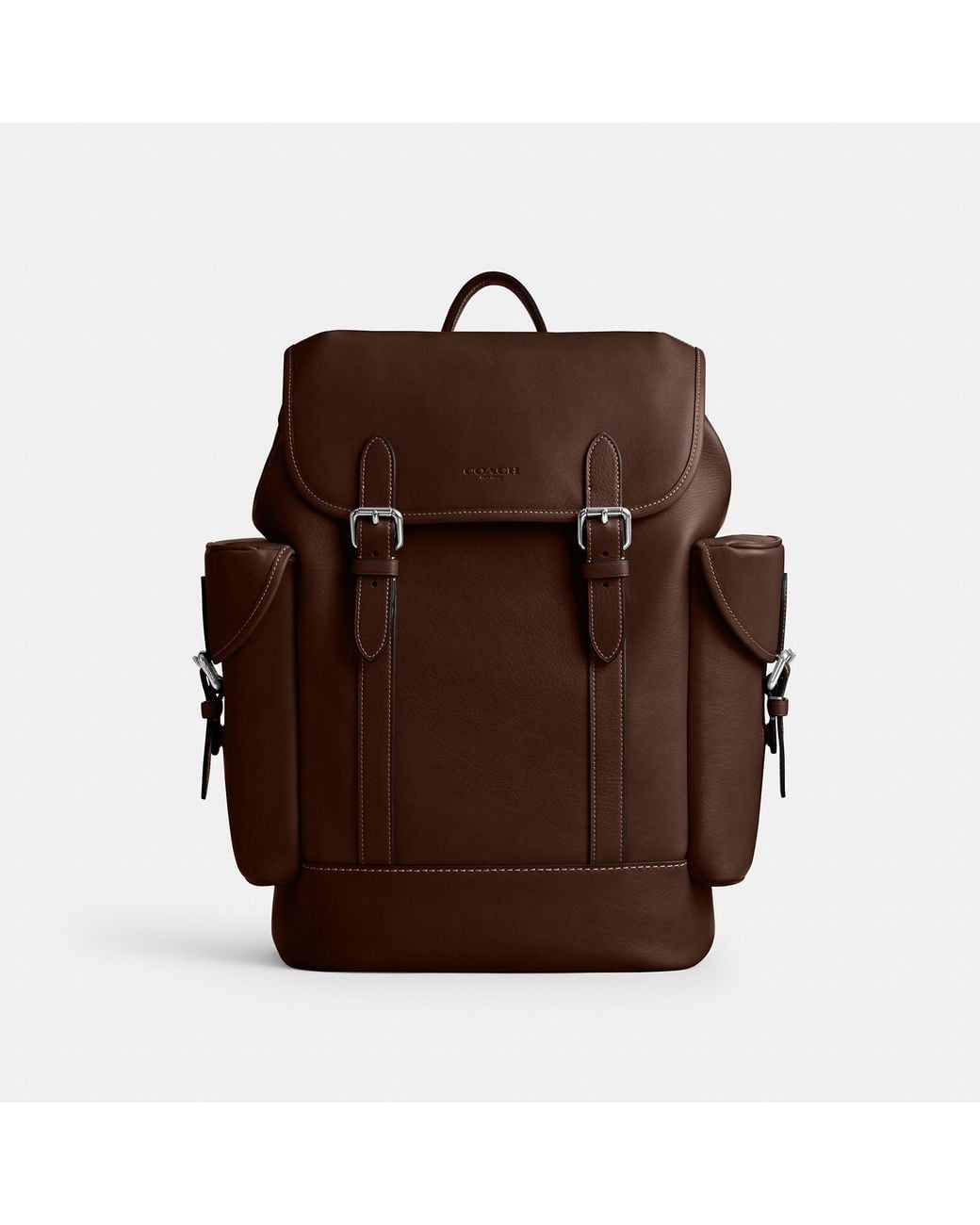 COACH Brown Hitch Backpack (Maple) Backpack Bags for men