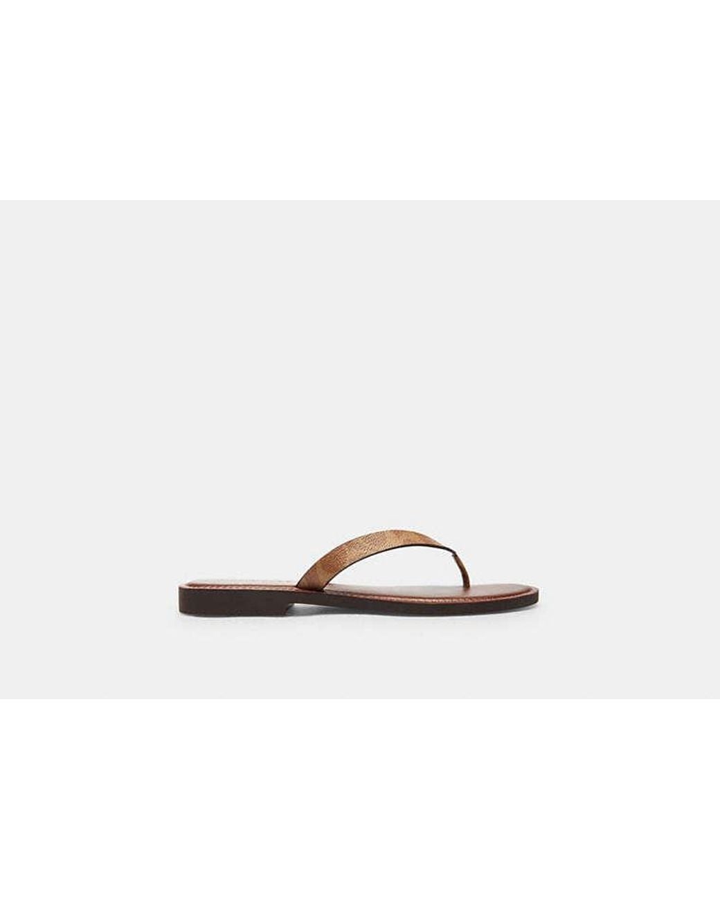 COACH Black Brianna Flip Flop
