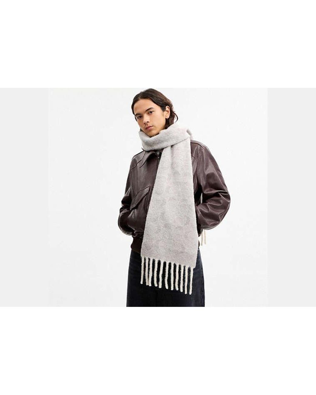 COACH Black Signature Muffler