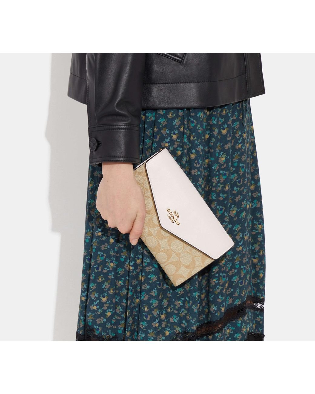 COACH Envelope Clutch Crossbody Bag in Black Lyst UK