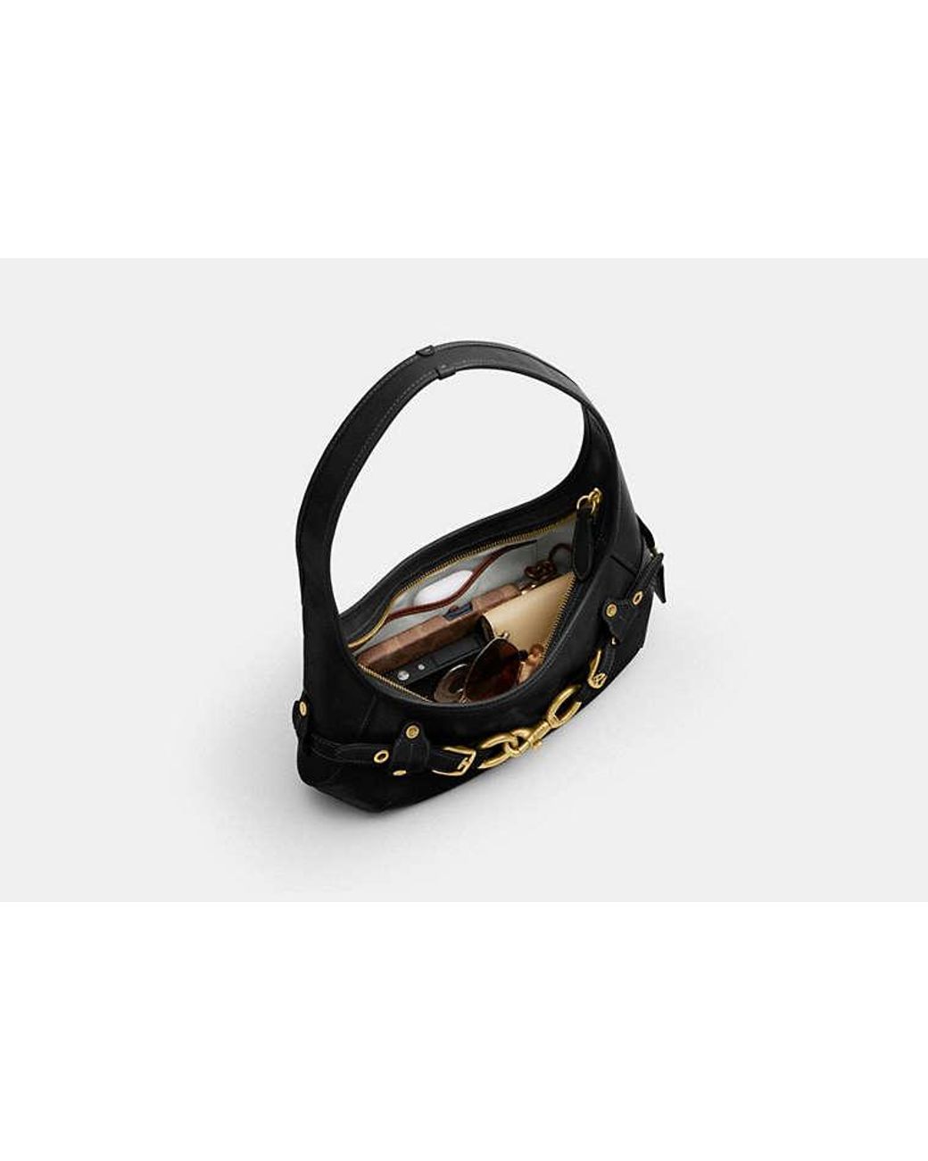 COACH Black Belted Ergo Shoulder Bag