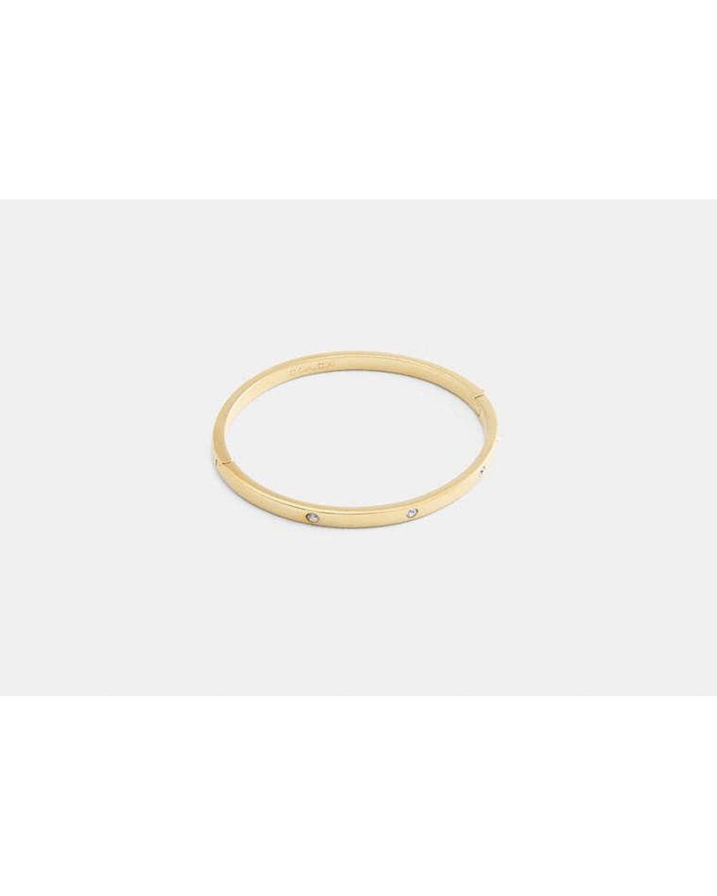 COACH Black Essential Hinged Bangle