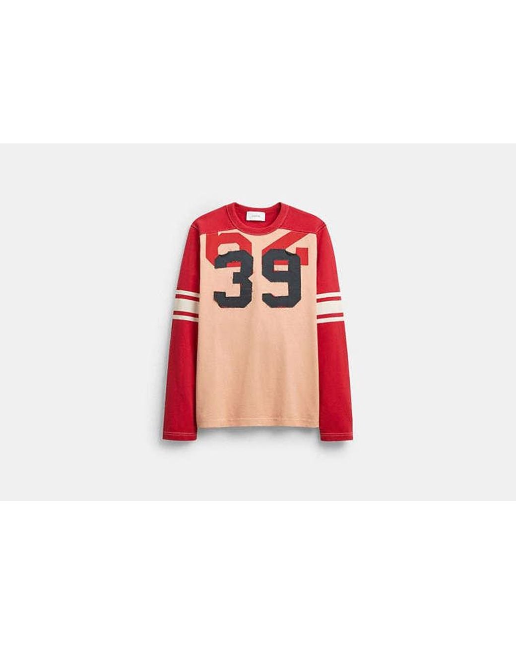 COACH Black Long Sleeve Varsity T-Shirt