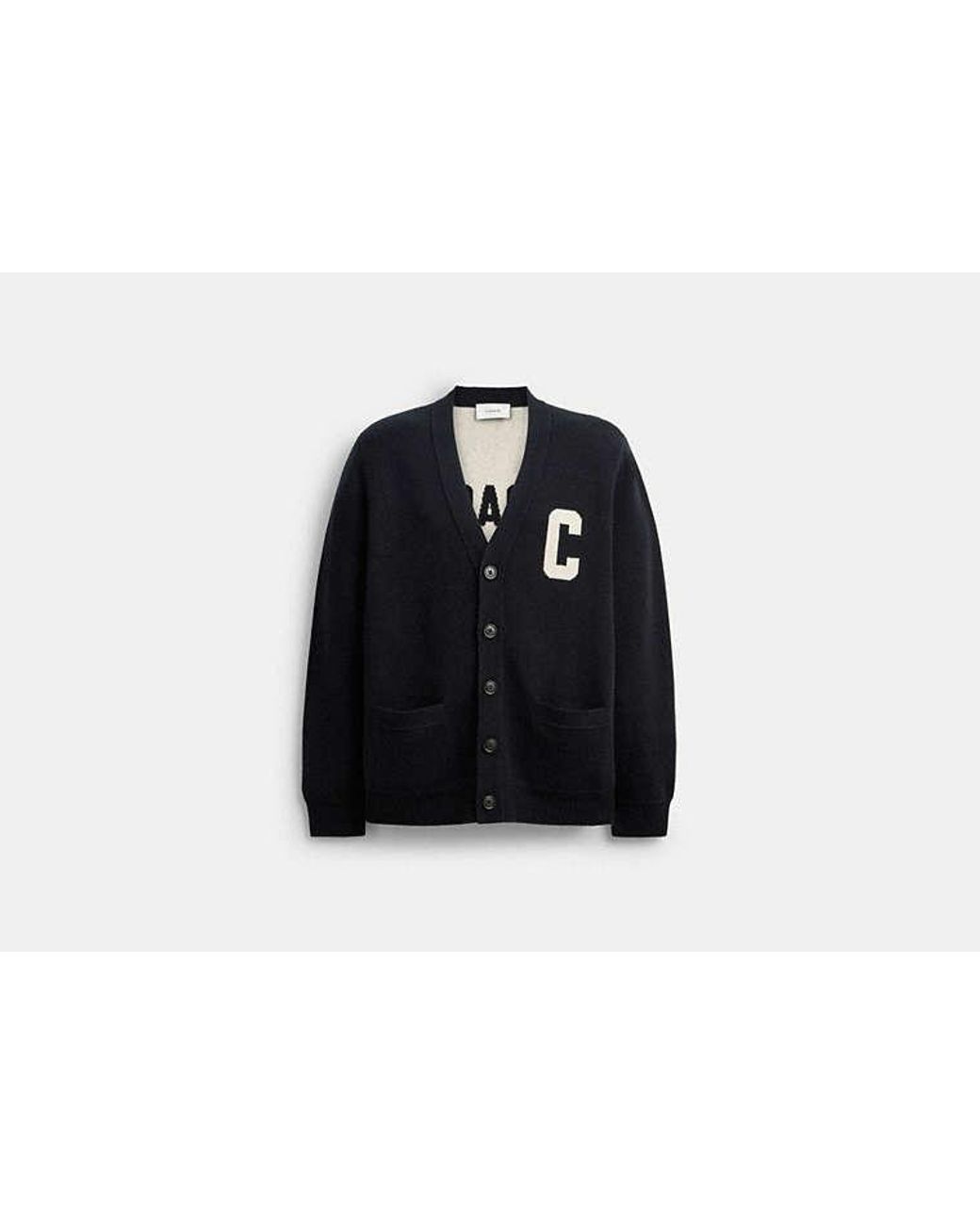 COACH Black Cardigan for men
