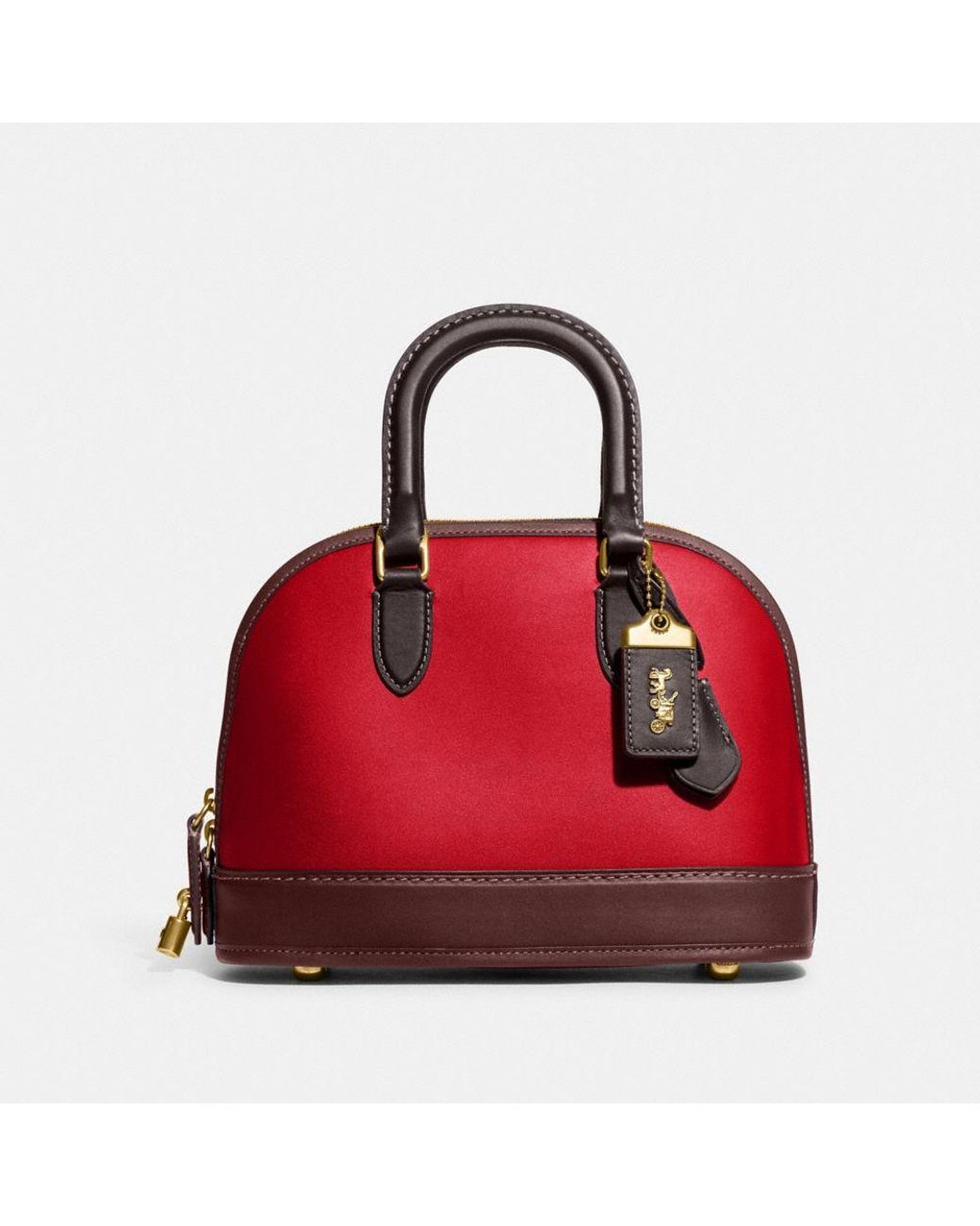 COACH Revel Bag In Colorblock In Red | Lyst