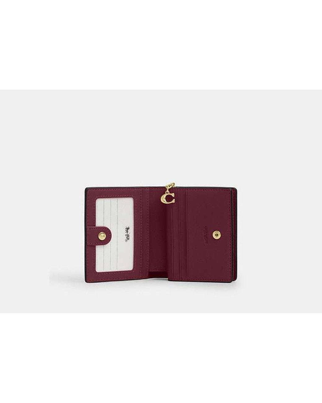 COACH Red Snap Wallet
