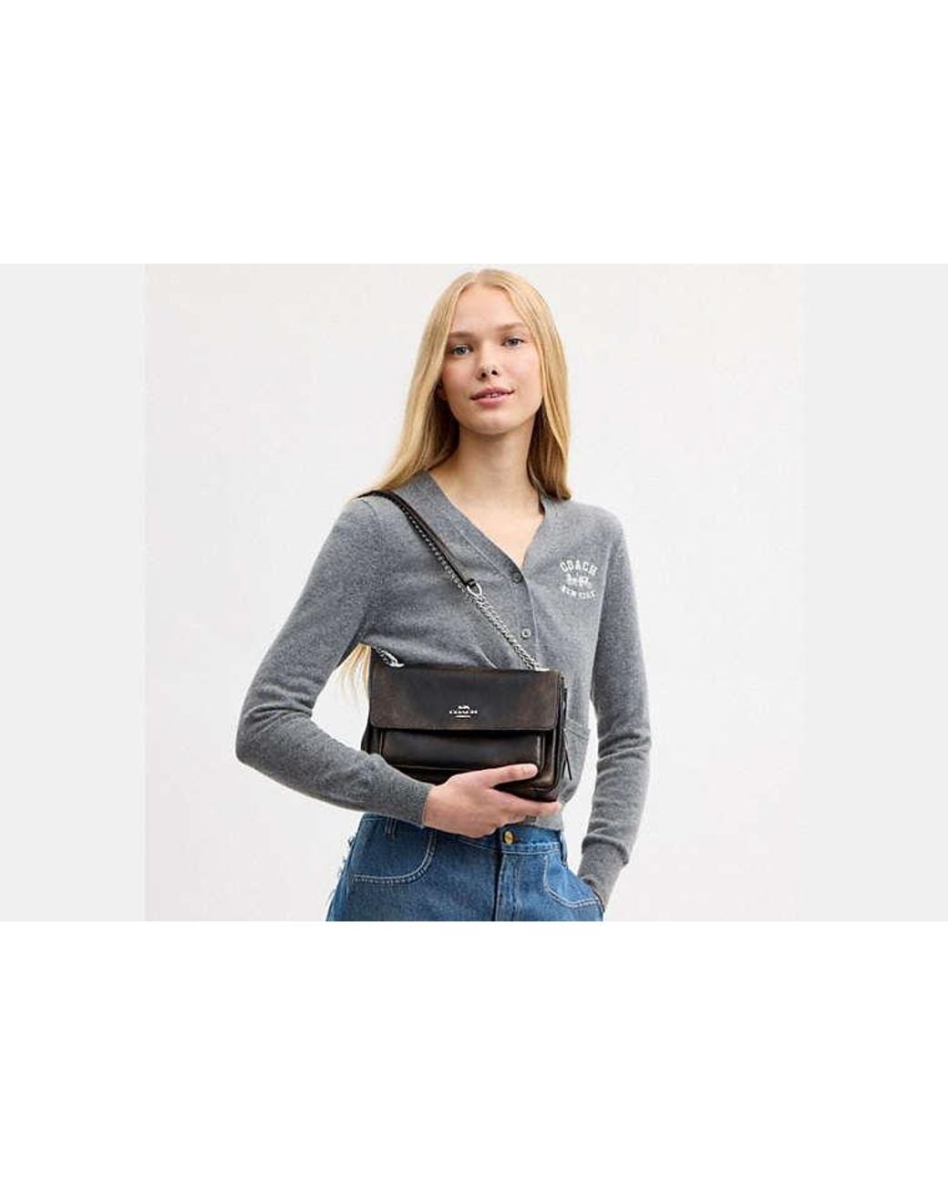 COACH Black Elodie Crossbody Bag 24
