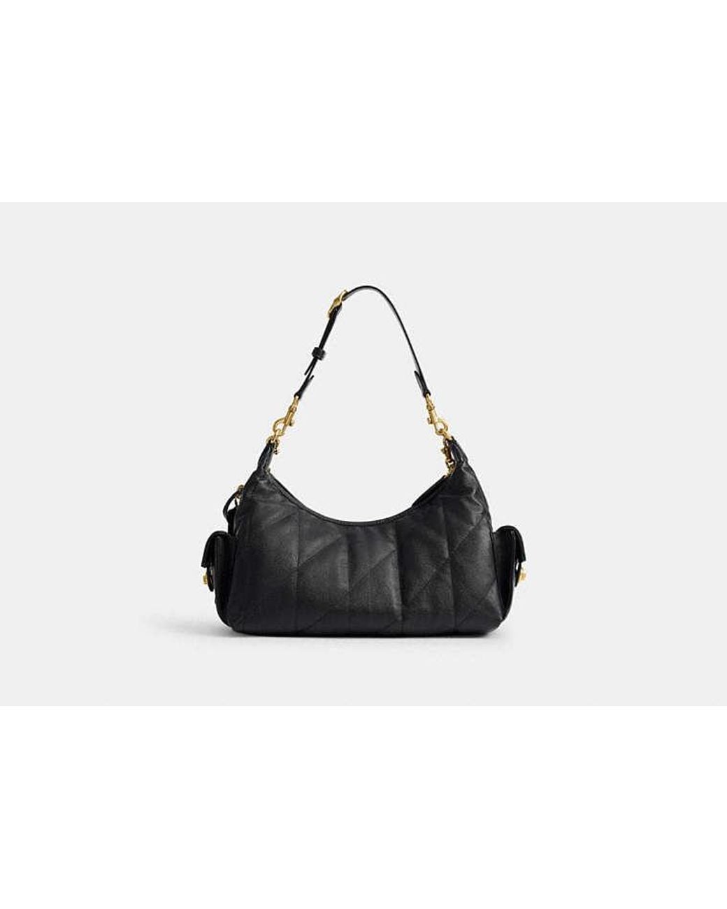 COACH Black Pocket Juliet Bag 30 With Quilting And Charms