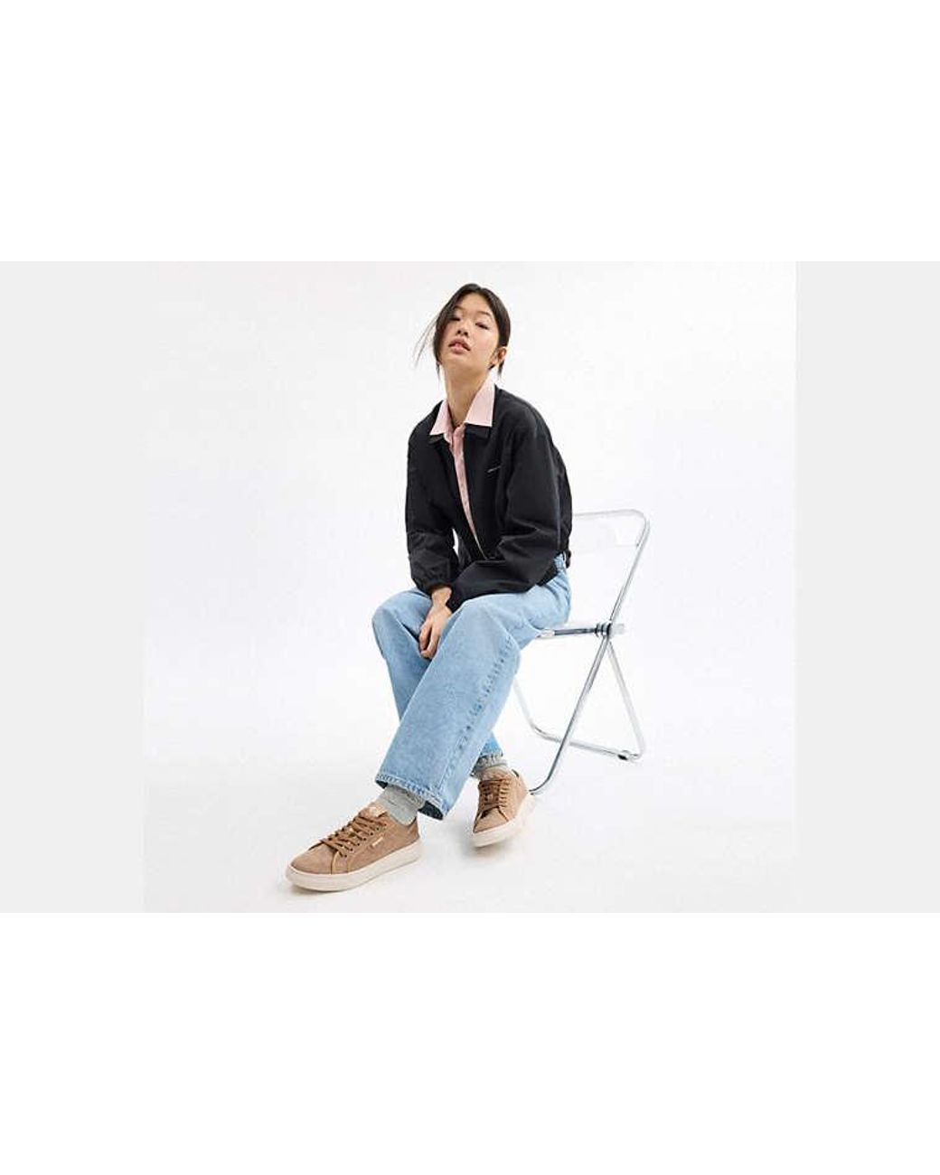 COACH Black Canvas Sneaker