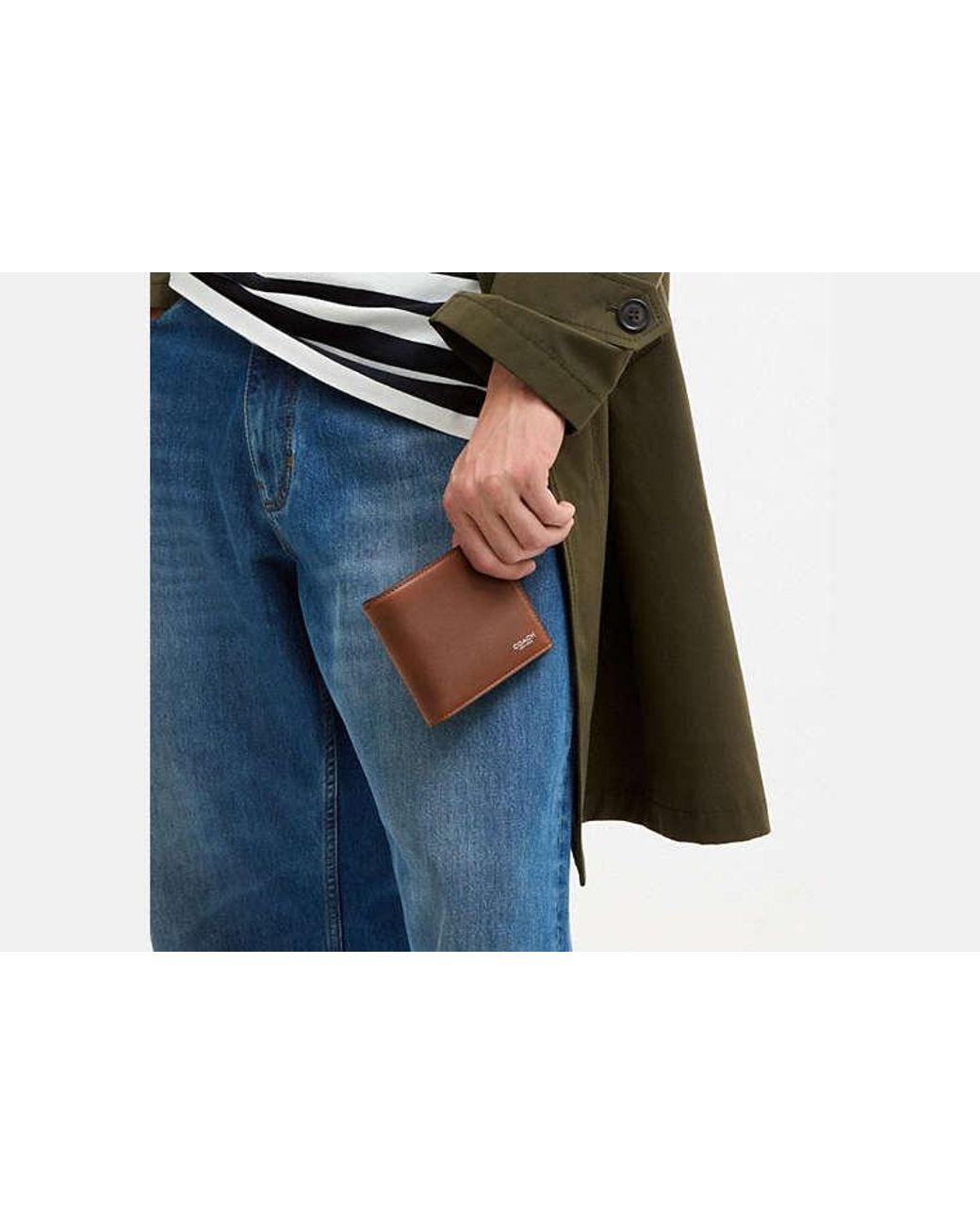 COACH White 3-In-1 Wallet for men