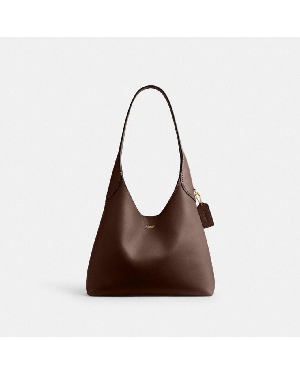 COACH Brooklyn Shoulder Bag 28 in Brown Lyst