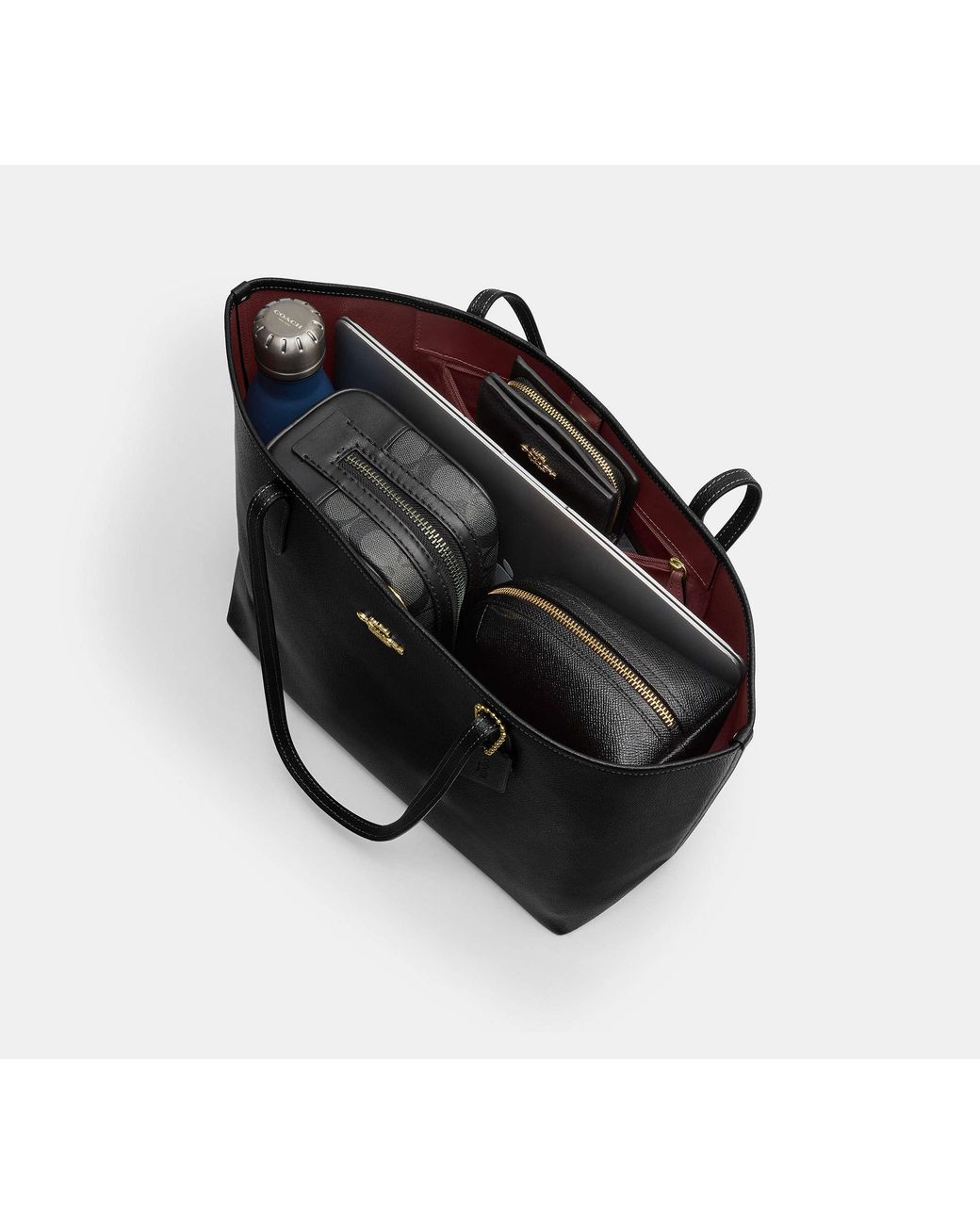 City Borsa Tote di COACH in Black
