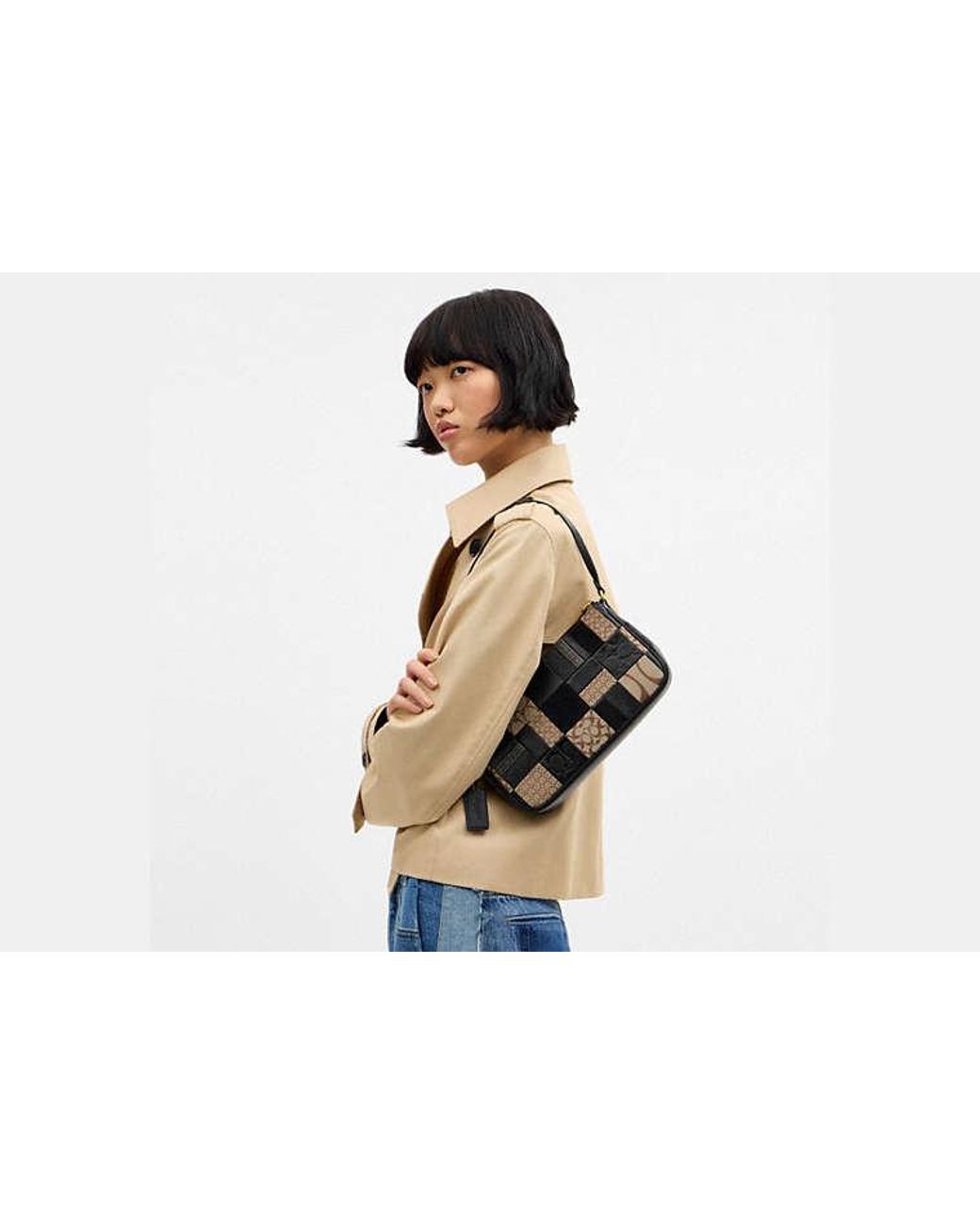 Sac Plaza 25 Avec Patchwork En Pour Femmes COACH en coloris Black