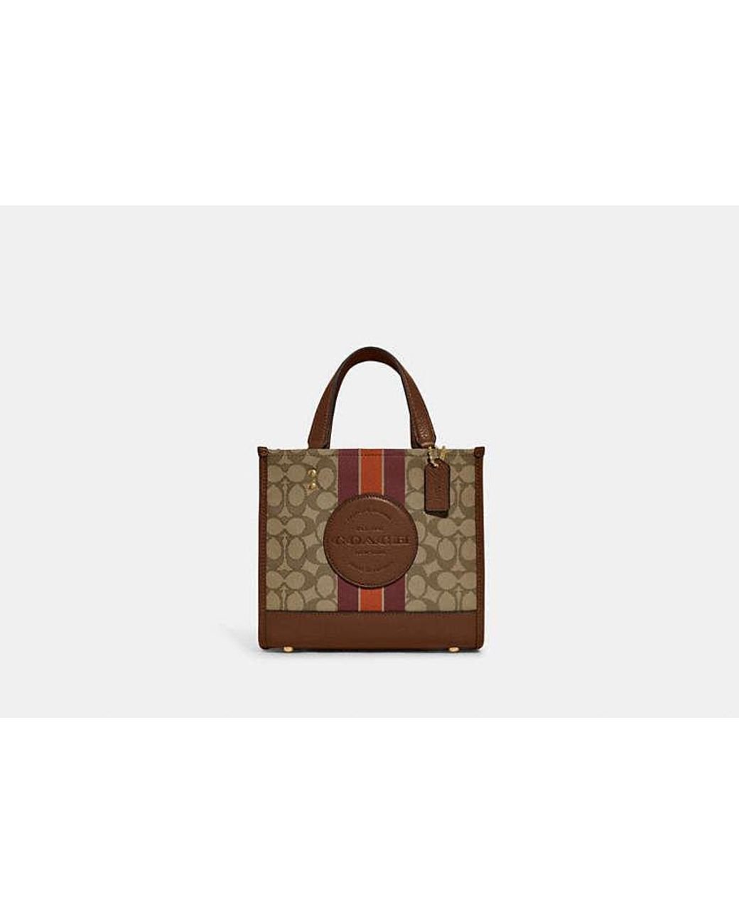 COACH Dempsey Tote 22 in Brown Lyst UK