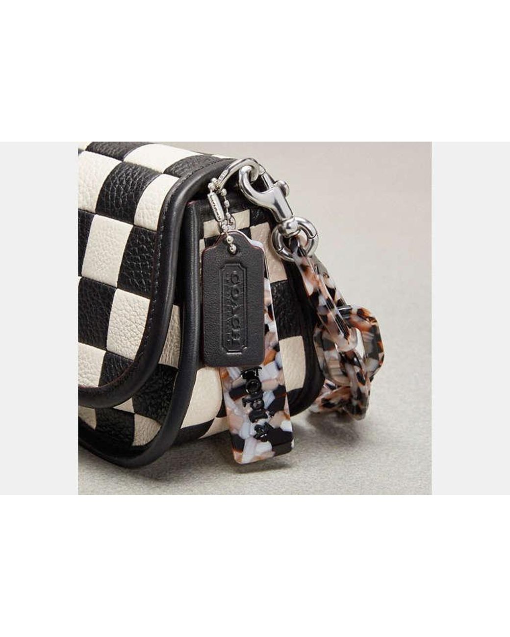 COACH Black Wavy Dinky Bag