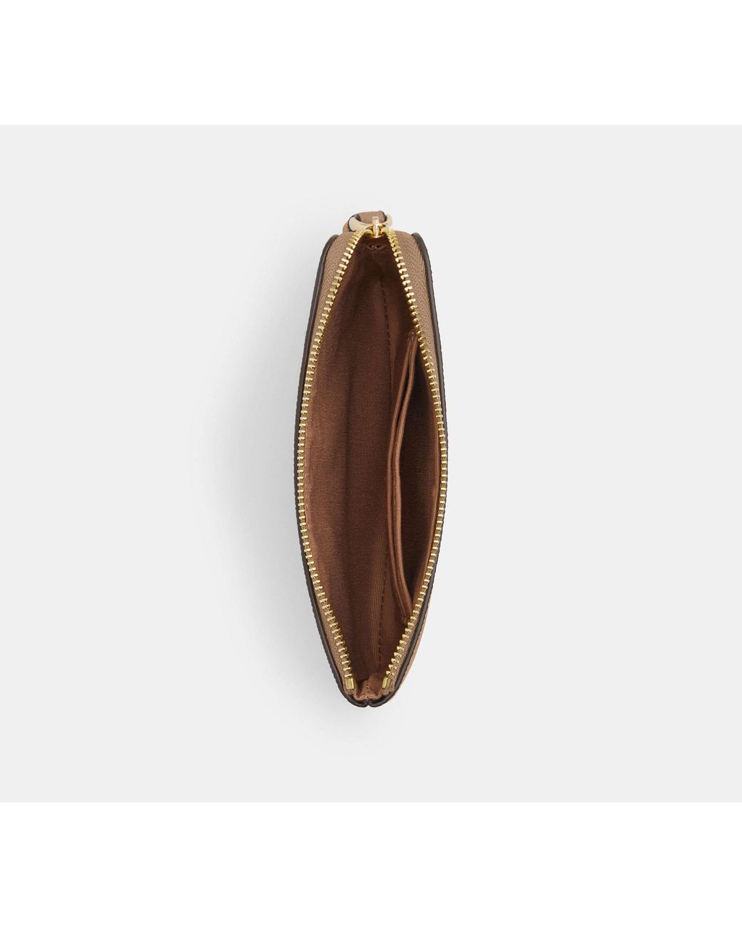 Wristlet Angolare Con Zip di COACH in Black