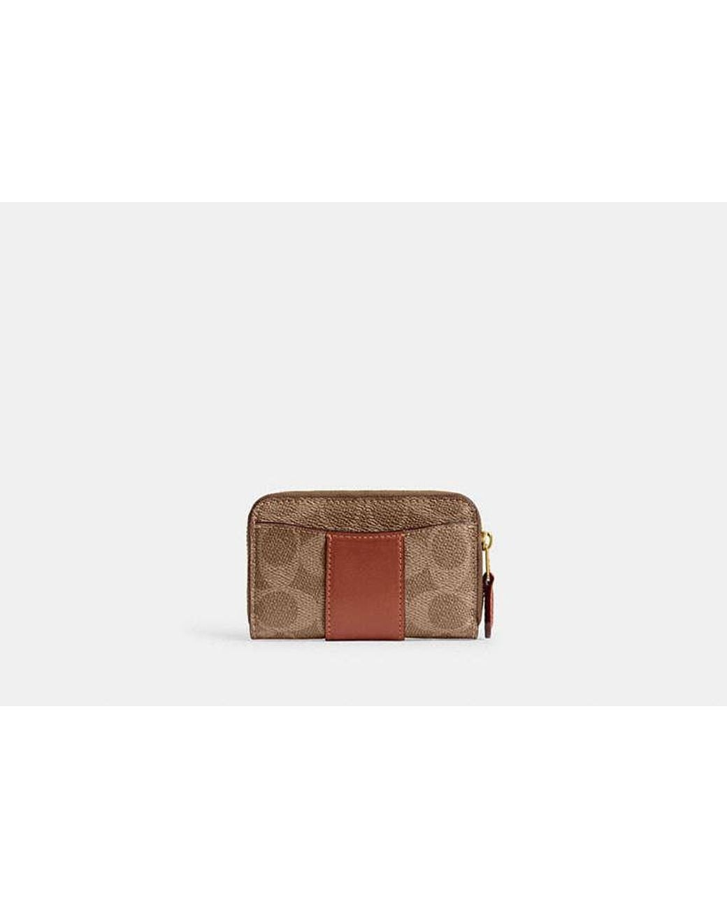 COACH Black Essential Small Zip Around Card Case