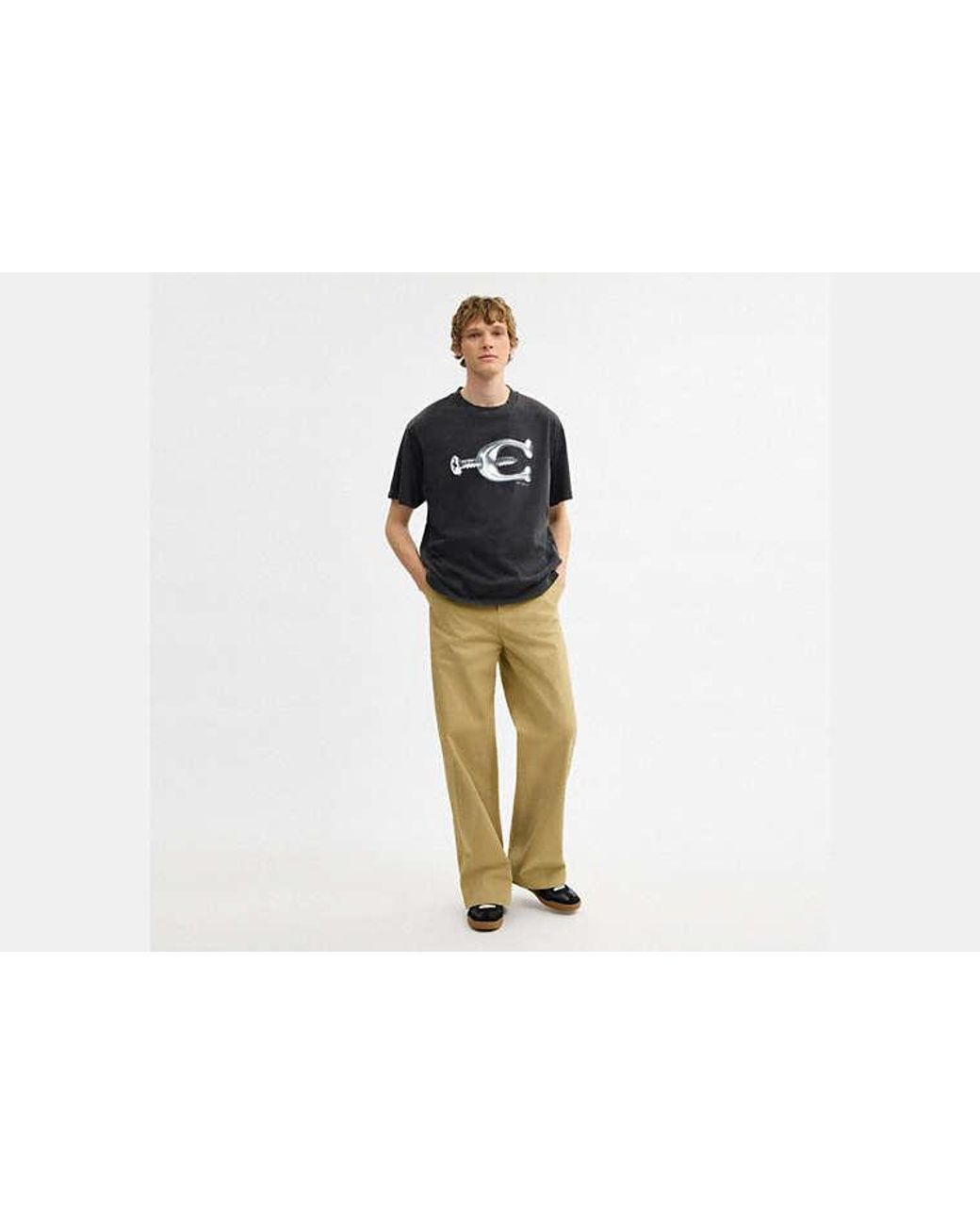 COACH Black Hardware Relaxed T-Shirt