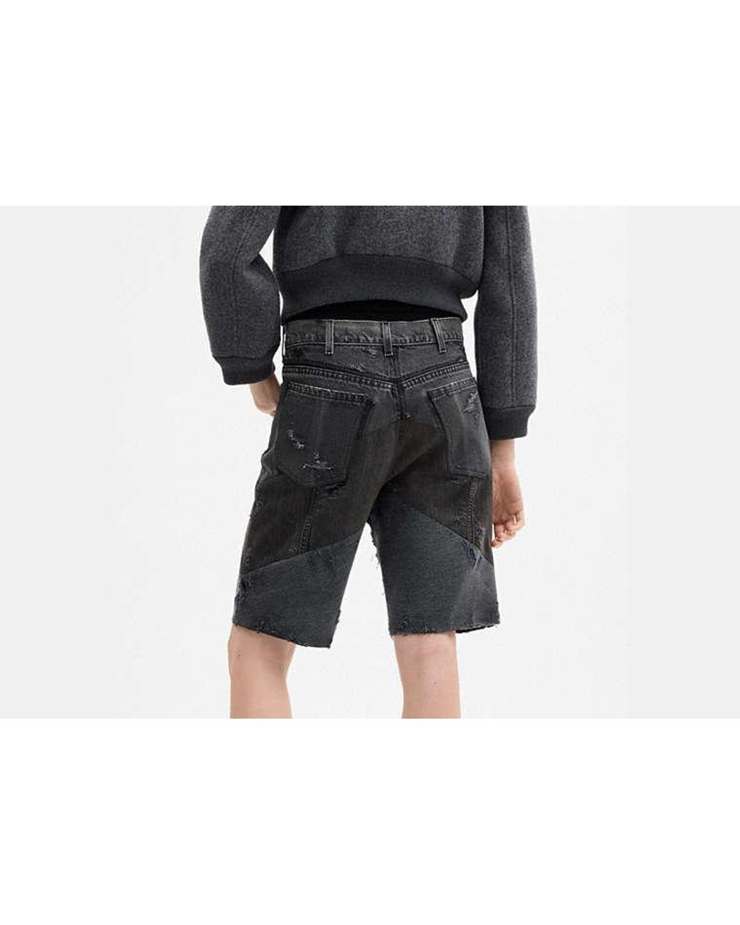 COACH Black Denim Shorts