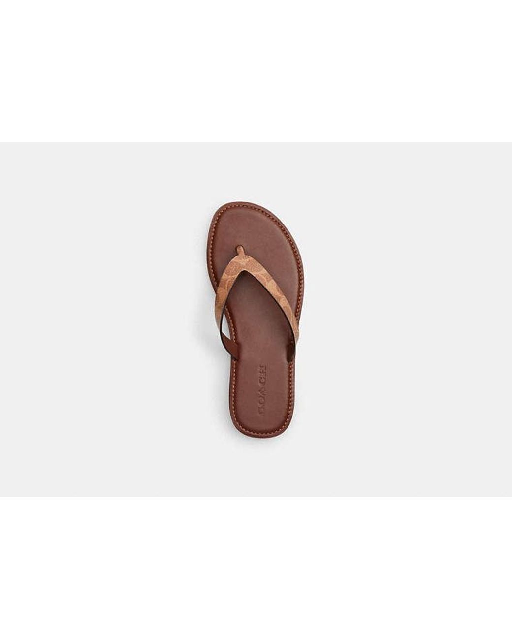 COACH Black Brianna Flip Flop