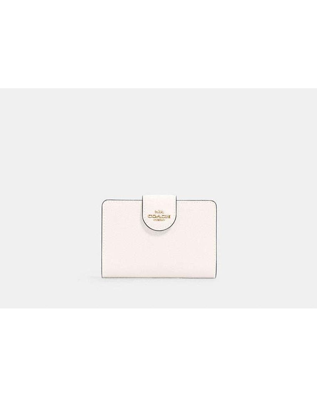 COACH Black Medium Corner Zip Wallet