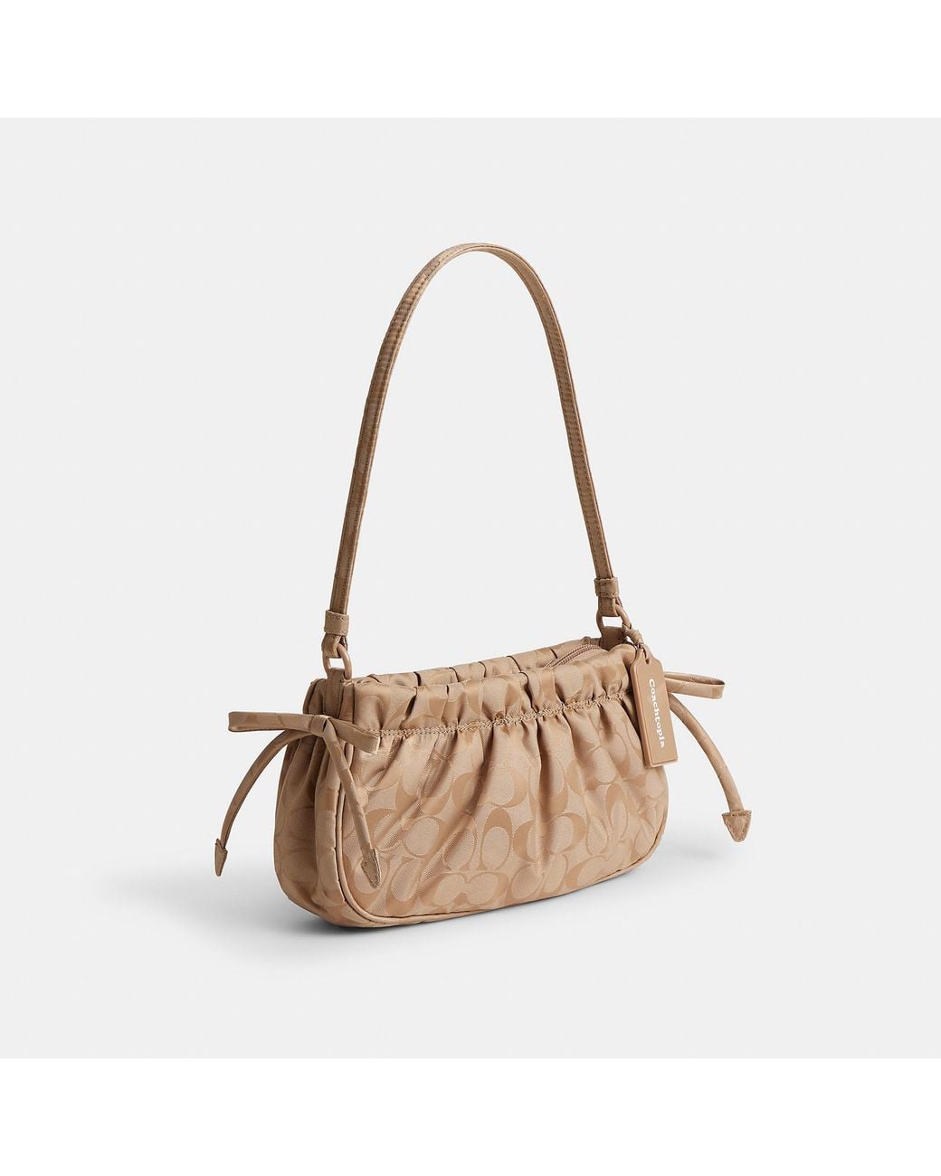 Coachtopia Natural Loop Ruched Small Shoulder Bag
