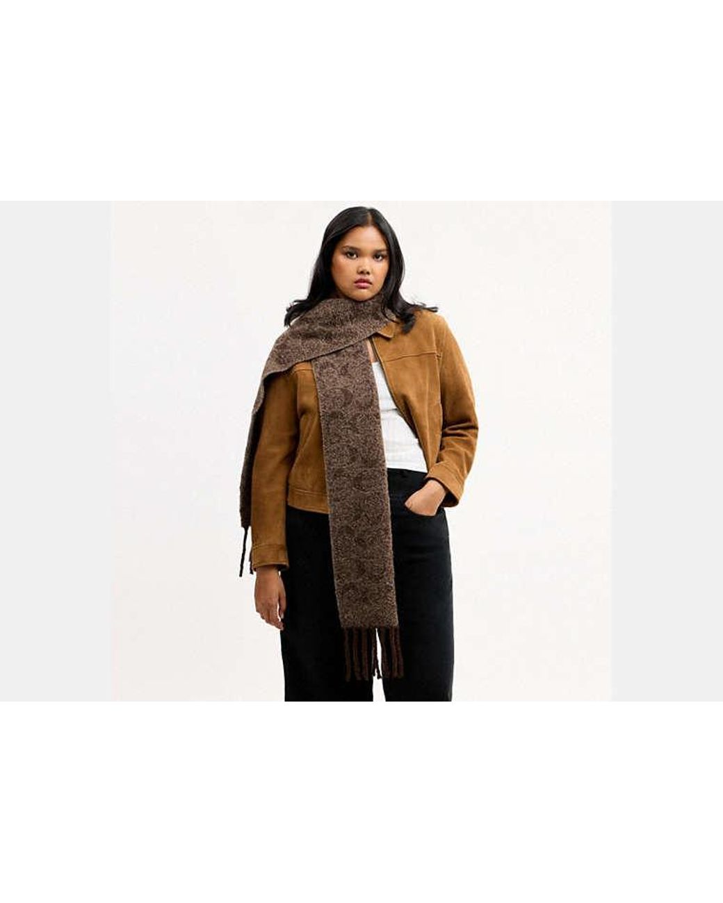 COACH Black Signature Muffler