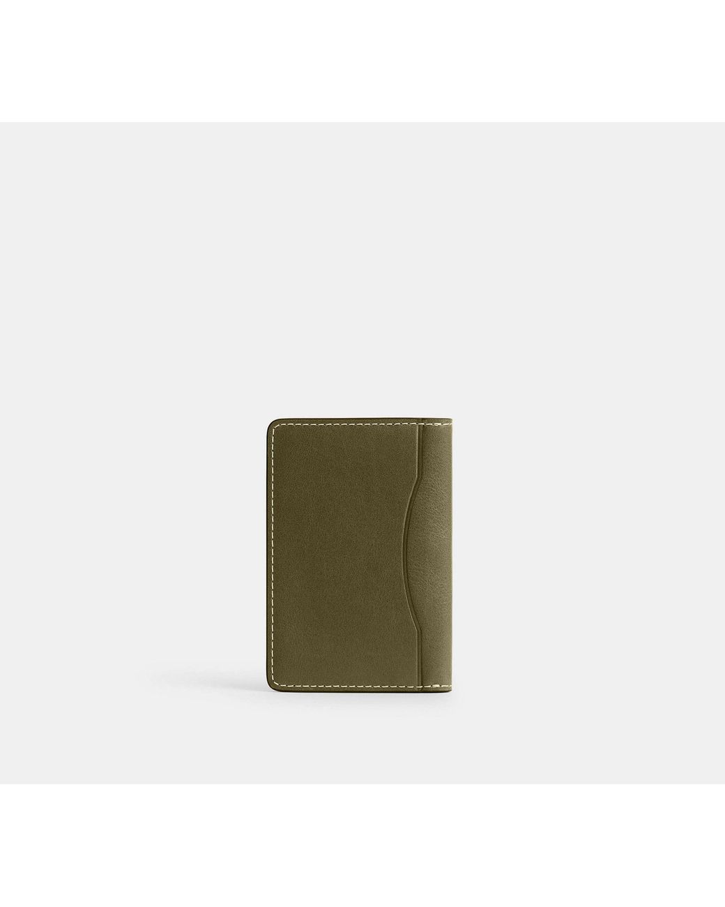 Portafoglio-Porta Carte Di Credito di COACH in Green da Uomo