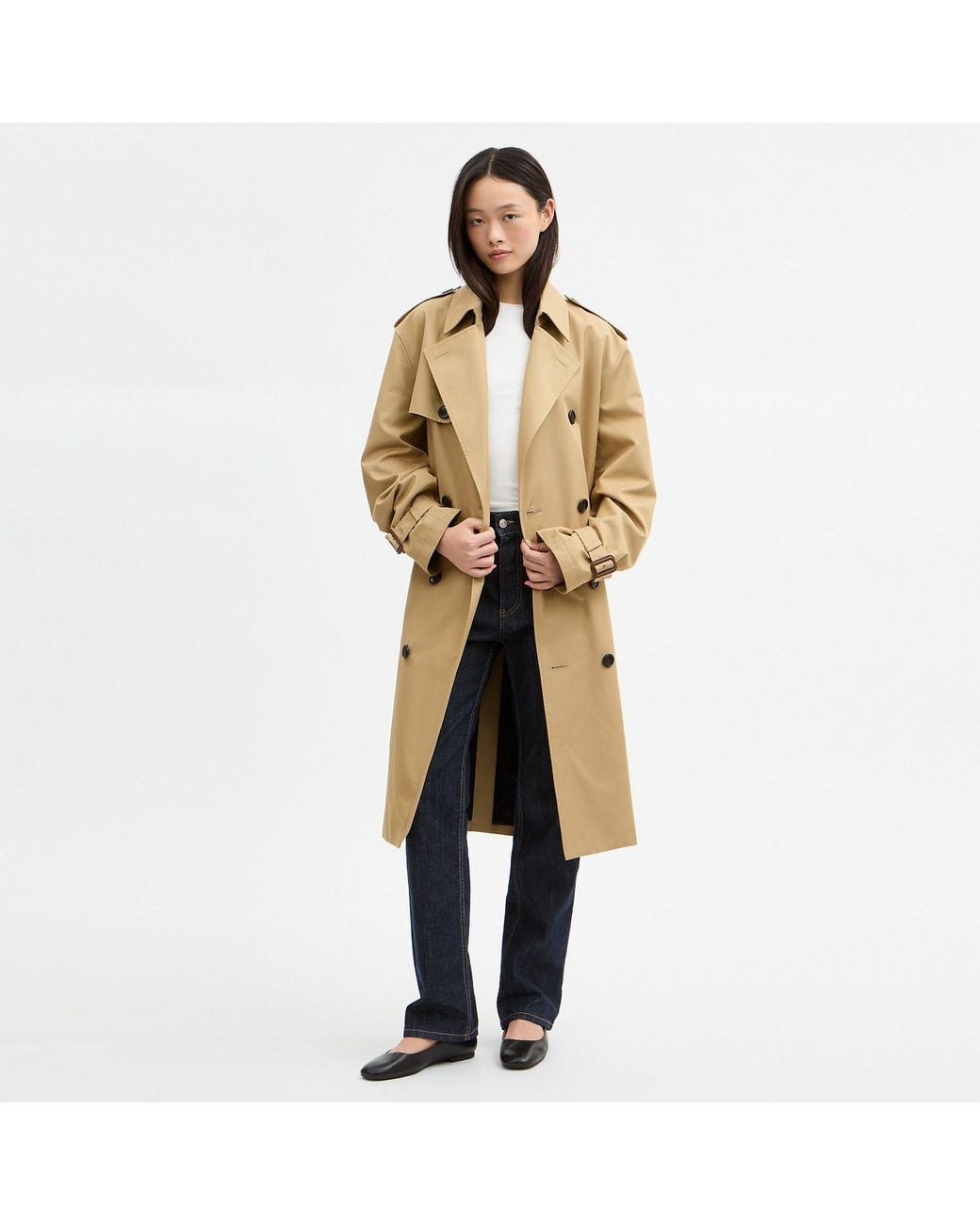 COACH Natural Trench Coat