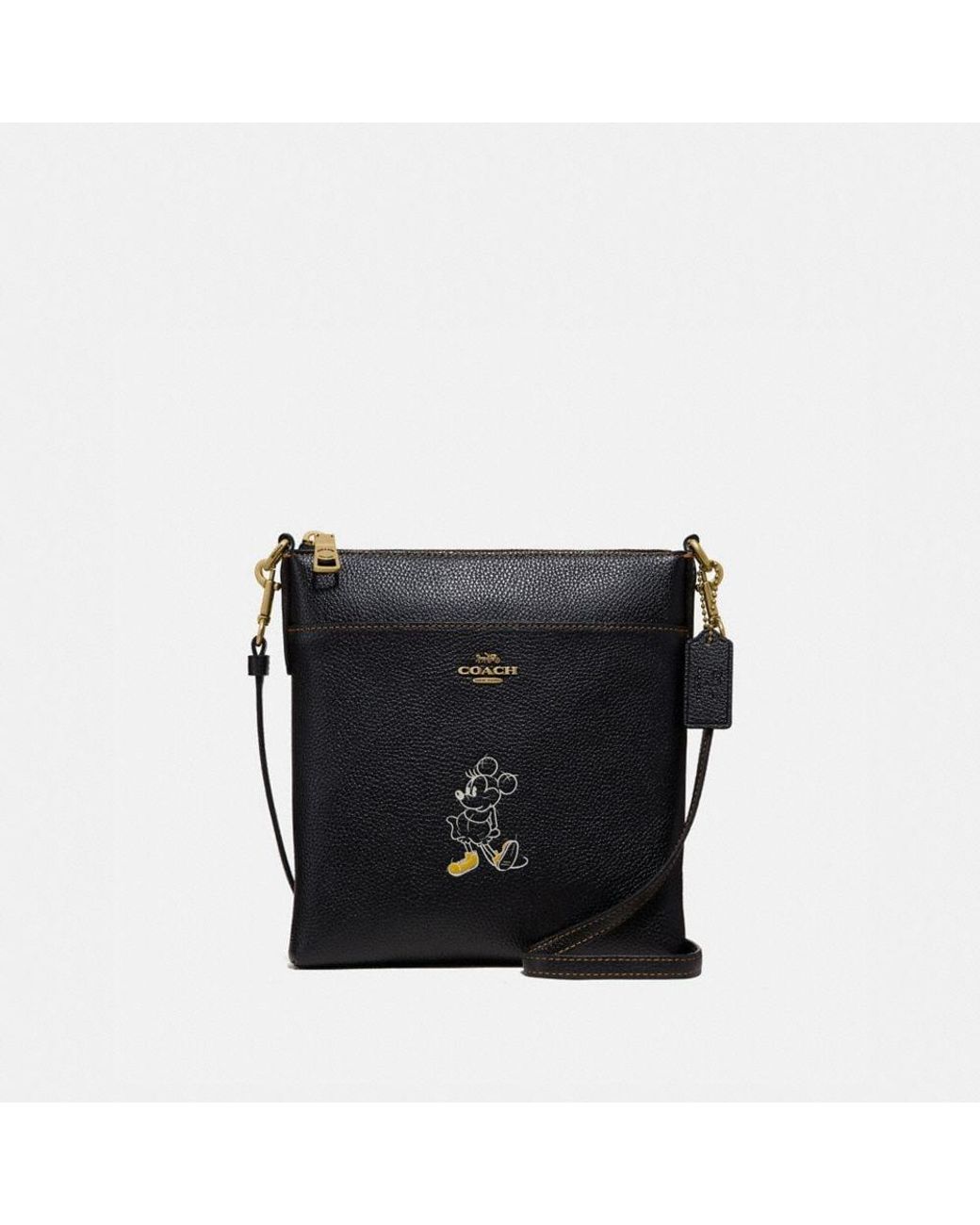 COACH Disney X Kitt Messenger Crossbody With Disney Motif in Black