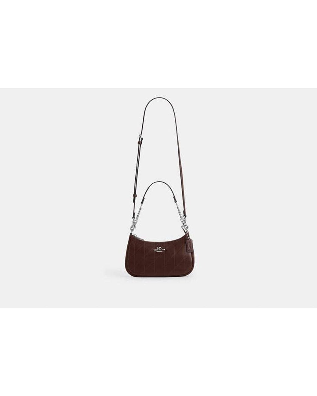 COACH Black Teri Shoulder Bag With Quilting