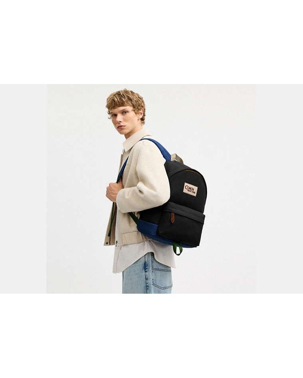 COACH Black Tyler Backpack for men