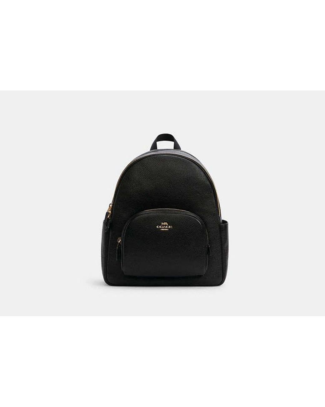 Black coach shop backpack purse