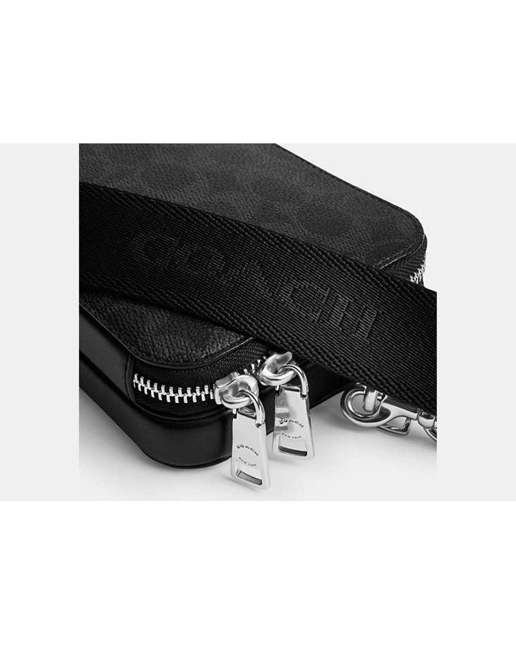 COACH Black Clinton Crossbody Bag for men