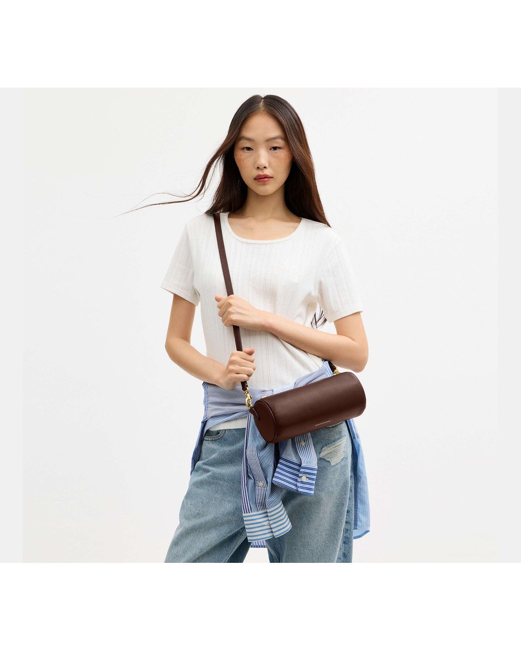 Borsa Barrel di COACH in Black