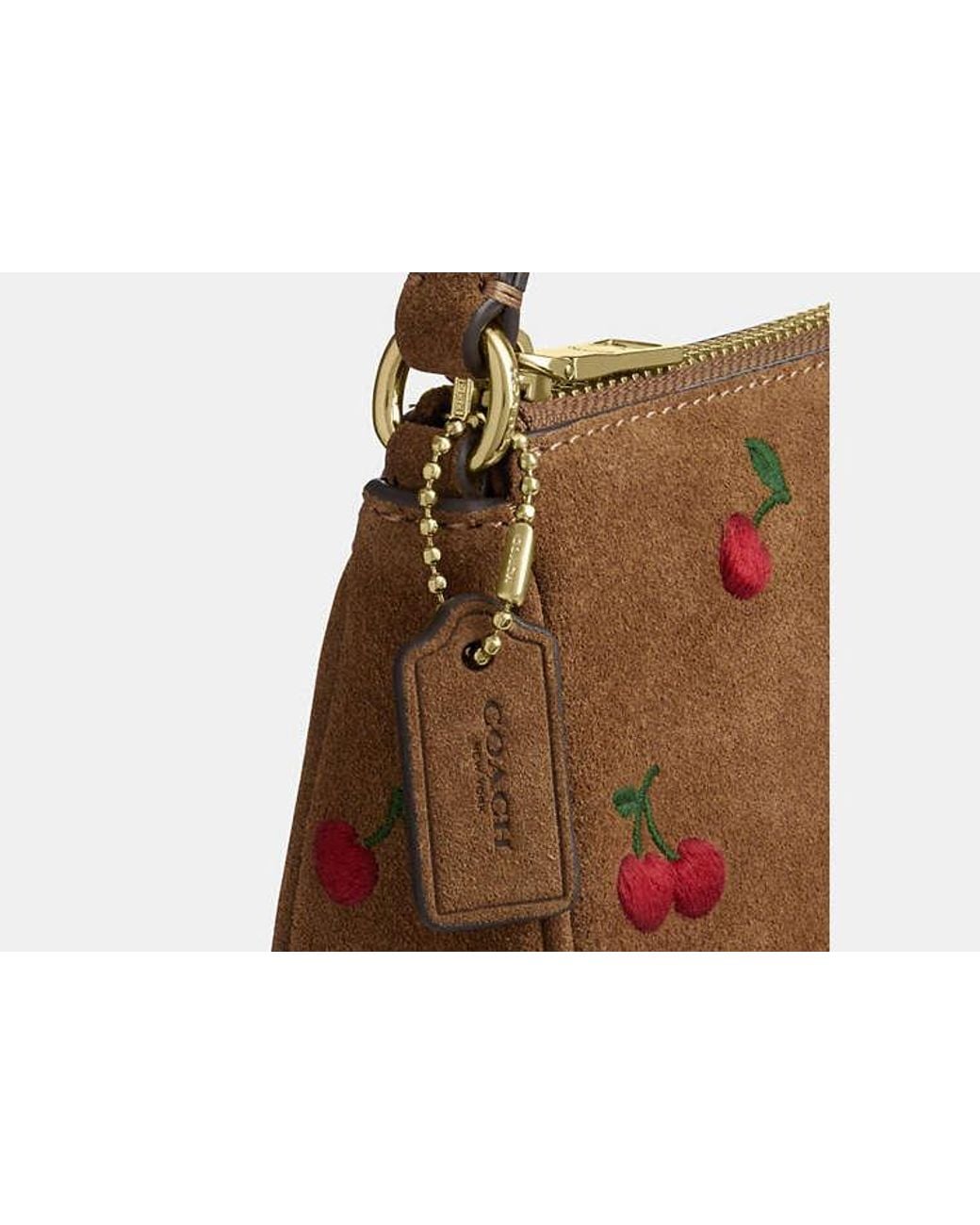 COACH Black Nolita 19 With Cherry Embroidery