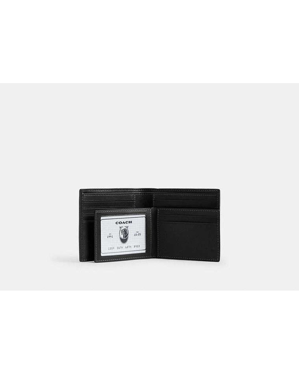 COACH Black 3-In-1 Wallet for men