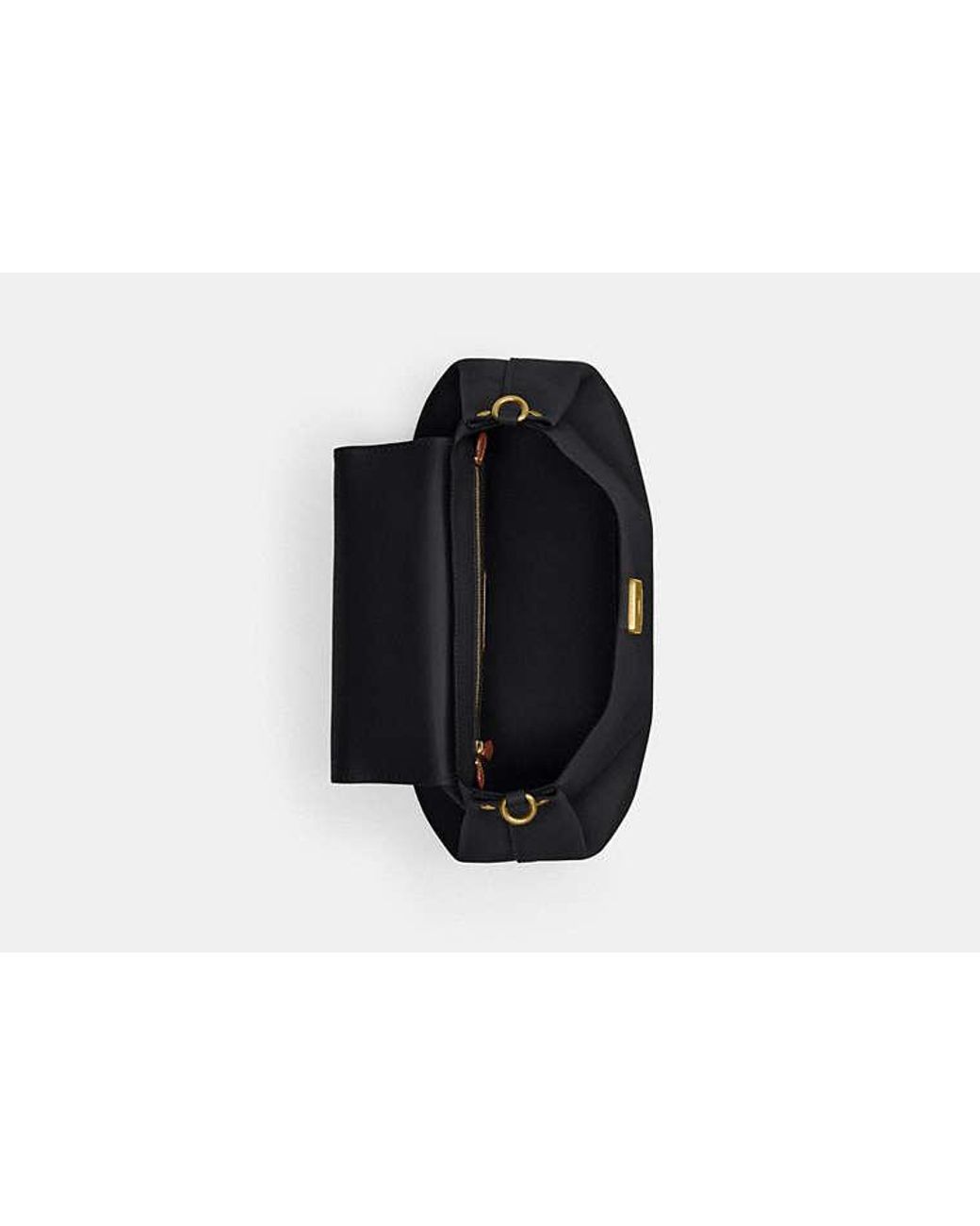 COACH Black Slouchy Rogue Top Handle Bag