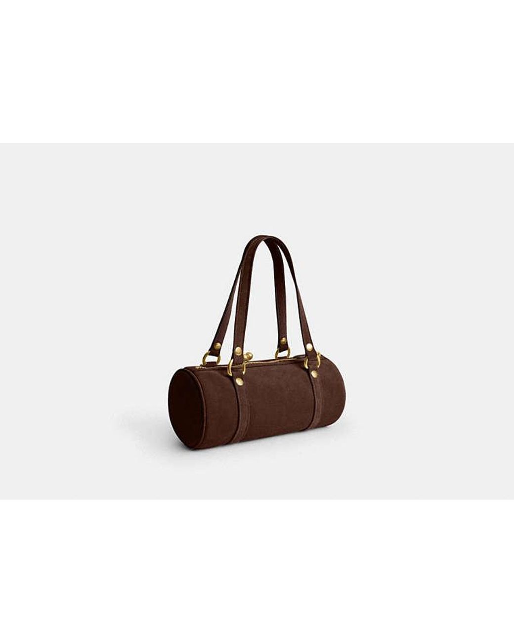 COACH Black Kisslock Barrel Bag