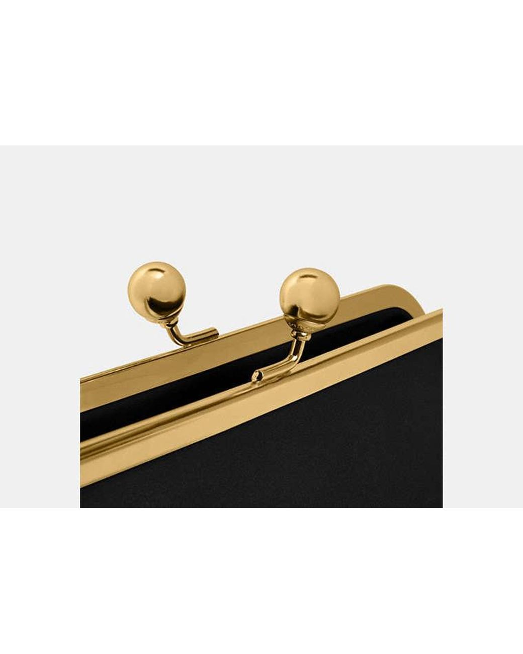 COACH Black Kisslock Frame Bag 30